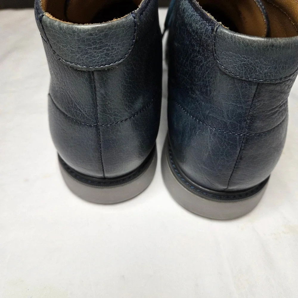 Cole Haan Chukka Boots Mens Leather Blue Lace Up‎ Ankle Boots Size 12